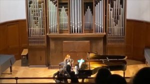 Bach. Sonata #2 D-Dur for cello and piano 4 mov. fragment. A. Knyazev & A. Voskressenskaya
