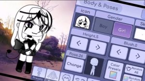 -4 идей для ОС[Девочки]~Gacha life~3/??Чёрный и Белый?