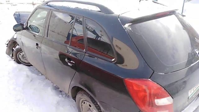 Шкода Фабия обзор битого авто, Skoda Fabia MK2.