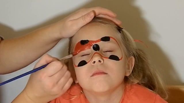 ☆彡Ледибаг Рисуем МАСКУ макияж, аквагрим для детей? Miraculous Ladybug Magic Transform  for children