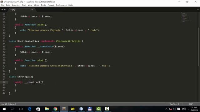 PHP na srpskom 61 - Strategy desing pattern смотреть онлайн