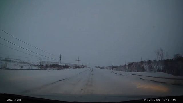 Зимняя дорога на Териберку (Мурманск - Териберка)