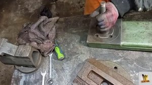 Самодельный токарный станок,поперечная подача