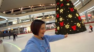 Ледовый каток в OZ MALL в Краснодаре. Куда сходить с детьми в Краснодаре. Семейный досуг.