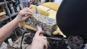 Ремонт сиденья. Восстановление просевшей боковины.