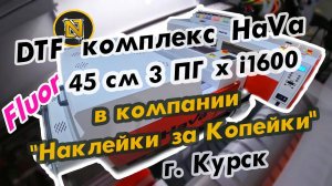 DTF комплекс HaVa 45 см 3 ПГх i1600 с Fluor в компании "Наклейки за Копейки" г. Курск