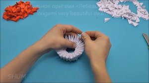 Модульное оригами «Лебедь» (modular origami very beautiful swan)