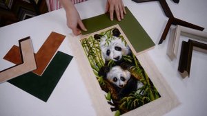 Как оформить вышивку в багет и паспарту, не выходя из дома