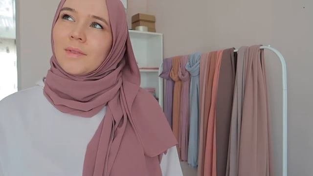 Хиджаб, Мединский Шёлк. Палантины #tutorialhijab #Хиджаб #hijab