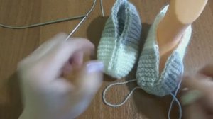 Следки "Кошечки" на ножку 10-12 см. 1 Часть. Вязание с нуля. Узоры спицами. Вяжем вместе..mp4