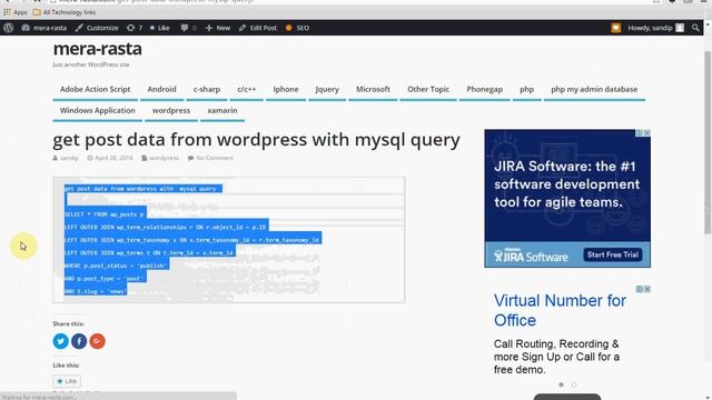 word press  Tricks and get data from WordPress  pages