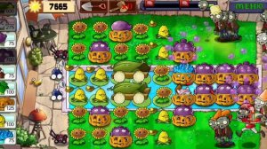 Растения против зомби Выживание Бесконечно 1-10 волн Plants vs' Zombies Survival: Endless 1-10 flag