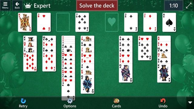 Star Club\Solitaire Celebrates 31 Years\FreeCell: Expert - Solve the deck - I смотреть онлайн