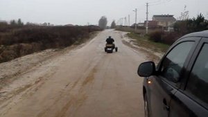 Миниболотоход на базе снегохода "Пегас"