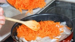 Рыба с морковью
