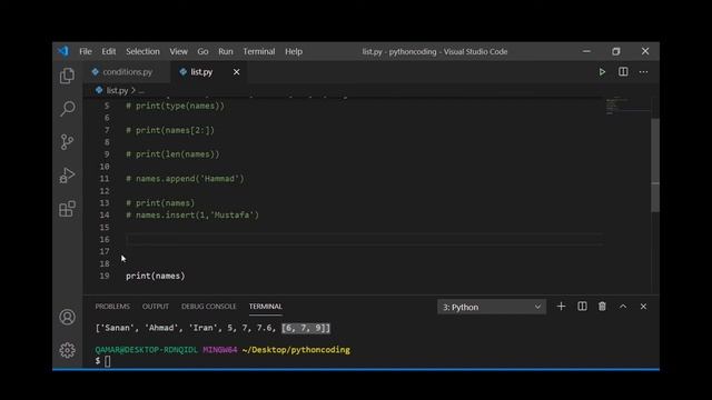 7 -  Python Lists and List Methods , Deeply Discussed in Urdu / Hindi