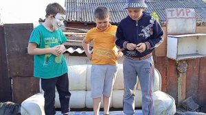снимаем резинки Челлендж на поджопник