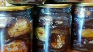 БАКЛАЖАНЫ, жареные, с чесноком НА ЗИМУ Рецепт приготування в описах