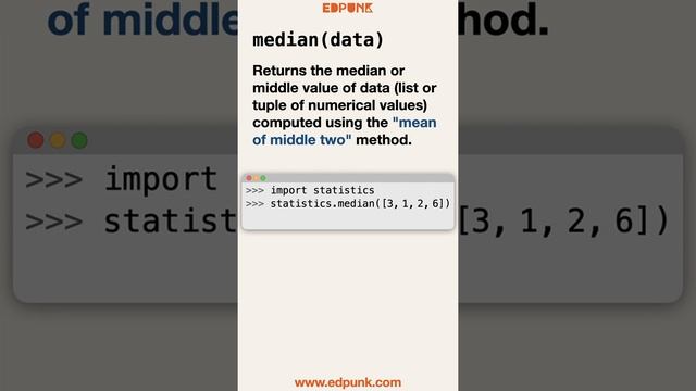 [Day 88] Python statistics Module - Functions, Examples | Light Mode #100daysofpython