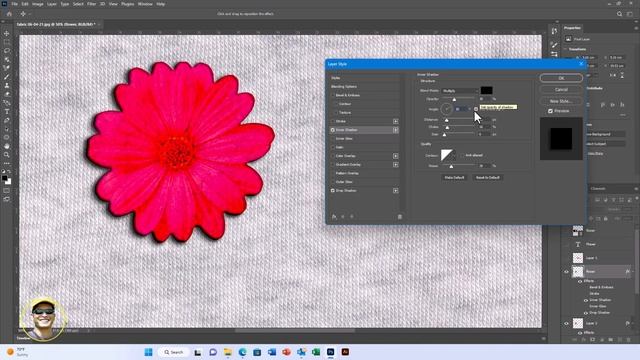 Flock Print Design Effect by Photoshop CC 2023 смотреть онлайн