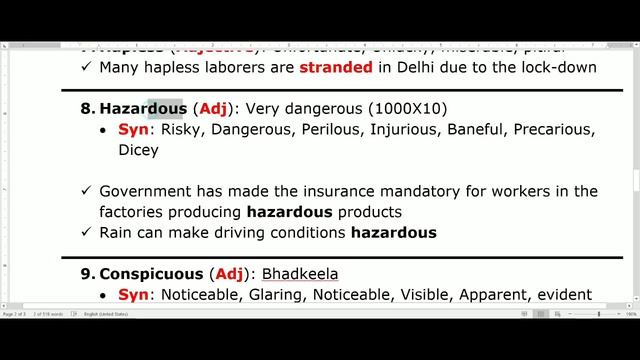 Vocab for SSC CGL & Banks || The Hindu Editorial Vocabulary || PART- 9 смотреть онлайн
