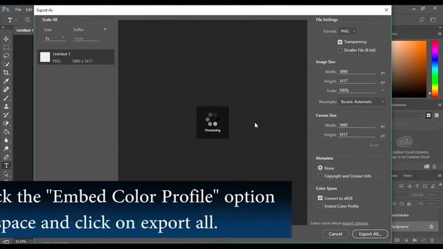 How to Embed Color Profile in Photoshop смотреть онлайн