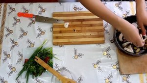 Шампиньоны с баклажанами...Ани Кухня!