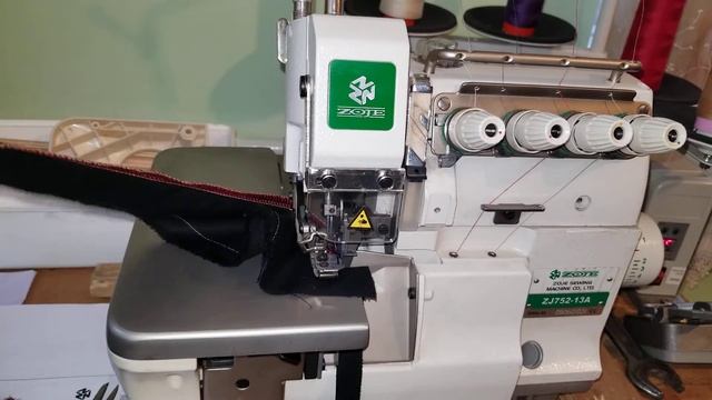 #оверлок Zoje zj752- 13a четырехниточный #швейная машина смотреть онлайн