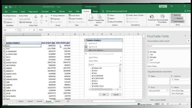 Tutorial Analisis e-Faktur Keluaran Menggunakan Microsoft Excel (Kelompok 12) смотреть онлайн