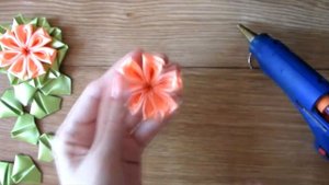 Цветы канзаши МК, канзаши для начинающих