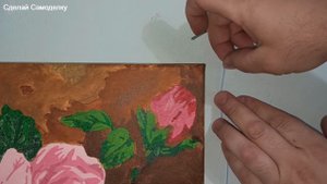 Как повесить картину или фоторамку по уровню, без уровня!