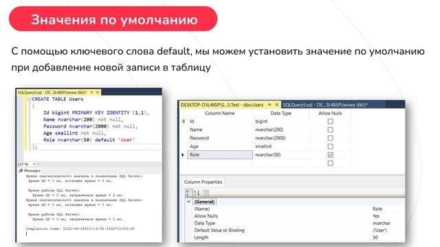 ОГРАНИЧЕНИЯ - SQL