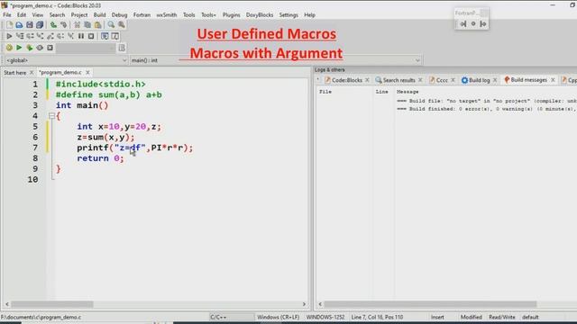 Macros in C | Pre processor directives | Macros types
