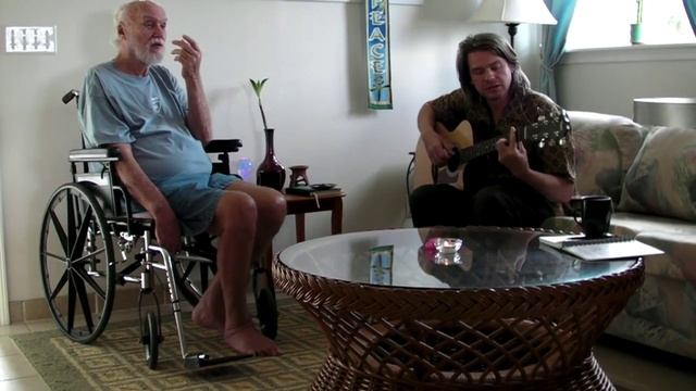 Nick Barber sings Clear Blue Sky to Ram Dass смотреть онлайн