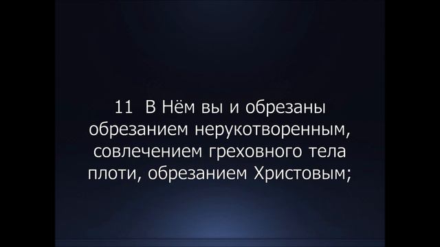 Библия. Новый Завет. Послание к Колоссянам Апостола Павла, глава 2.