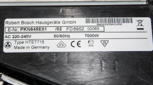 Варочная панель HTET715 Bosch. Не включаются две конфорки