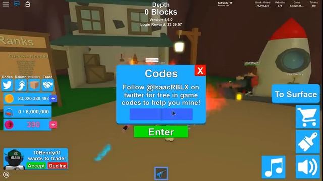 ?ОБНОВА И КОДЫ В РОБЛОКС МАЙНИНГ СИМУЛЯТОР☄️ - Roblox Mining Simulator Codes? смотреть онлайн
