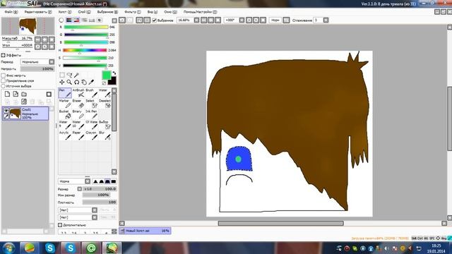 как рисовать в Paint Tool SAI? смотреть онлайн