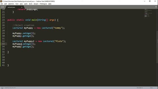 Object-Oriented Programming Lab 3 | Java program, class, object, Scanner Class, Simple program