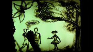 Рисование песком. Цветик-семицветик