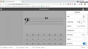 Note Trainer: Adjusting the settings