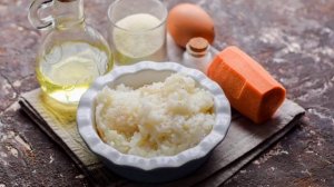 Морковно рисовая запеканка