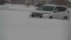 Mitsubishi Pajero Sport 3 по снегу 2021