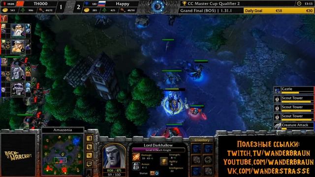 Happy (UD) vs TH000 (HUM). Самый интересный матч 2019 года [Warcraft 3] смотреть онлайн