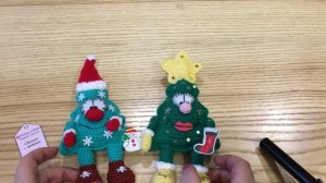 Вязаная Ёлочка крючком видео обзор мастер класса.