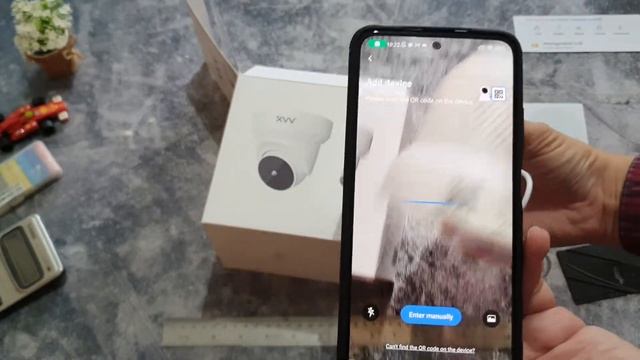 Unboxing Xiaovv Q1 PTZ dome camera CCTV indoor