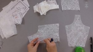 Соединение кружевных деталей с основой | Как сшить Корсет Бюстье? Часть 4