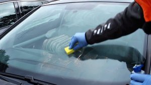 Scheibenversiegelung entfernen - Soft99 Glass Compound Z - Glaco Ultra Glaco RollON Blave entfernen