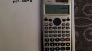 Factoring  quadratic equations using a calculator (Casio fx-991ES)