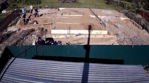 Процесс строительства фундамента «Ребристая монолитная плита на буронабивных сваях. Терра ООО г.